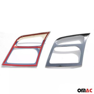 Ford Transit Connect Headlight Cover - Omac - Gloss Silver 2 Pcs - Chrome - '10-'13 Ford Transit Connect Headlight Cover - Omac - Gloss Silver 2 Pcs - Chrome - '10-'13
